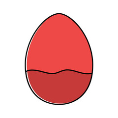 Decorated easter eggs icons