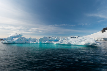 Ice berg in Paradise Bay in Antarctica
