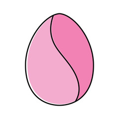 Decorated easter eggs icons