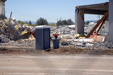 Sanitation and Safety Station at de-construction site