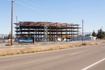 Steel Framed Building being built