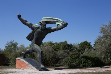 Old Statues of the Soviet Union Monument