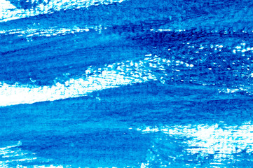 Abstract grunge blue watercolor hand painting background for decoration.