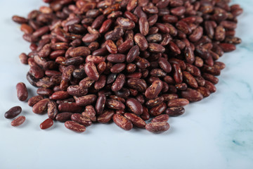 Red beans seeds stock over the table for wholesale