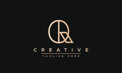 Abstract monogram letter Q logo icon design. Minimalist Q QQ creative initial based vector template.