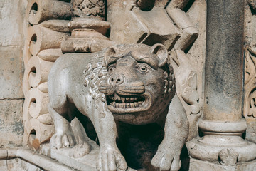 Old beautiful european monument in the city