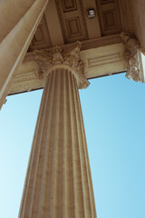 Fototapeta premium Old Greek and Roman style building with columns