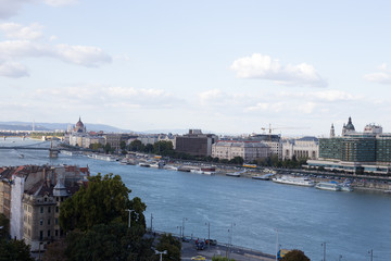 Panorama of the old European city of Budapest