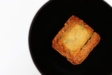 Japanese instant food, dried miso soup cube