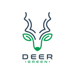 deer head horn logo