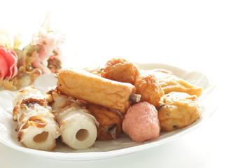 Japanese food, assorted fish cake and fish ball for Oden cooking