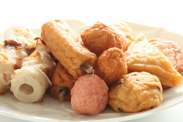 Japanese food, assorted fish cake and fish ball for Oden cooking