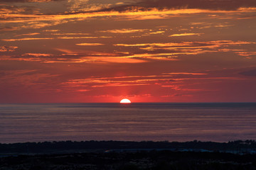 Electric sky sunset on the big island(Hawaii).