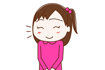 ニコニコ笑顔の少女