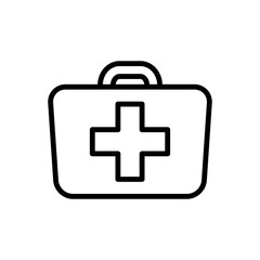 doctors bag icon vector template