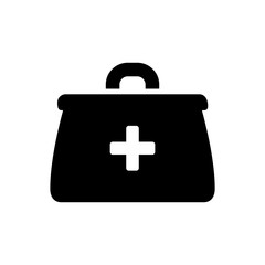 doctors bag icon vector template