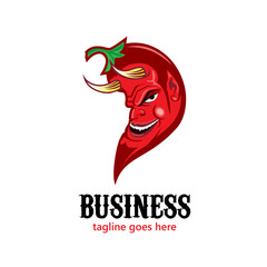 Red Devil Chilli, mexican chilli vector illustration