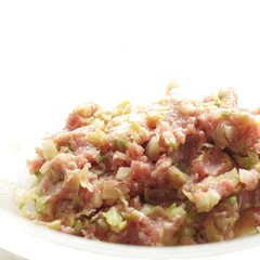 Chinese cooking, dumping fillet and dough dim sum skin