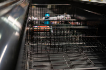 empty store cooler
