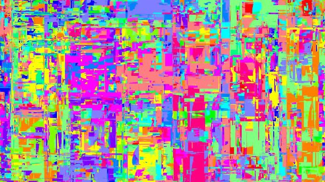 Glowing vivid and multicolored movement of abstraction, flashy background in loop