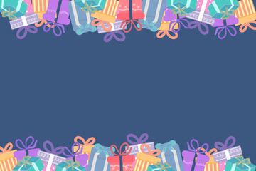 Colorful Gift box background. vector illustration 