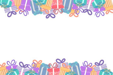 Colorful Gift box background. vector illustration 