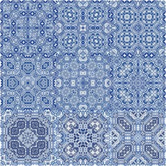 Antique motive in the ceramic ornate tiles.