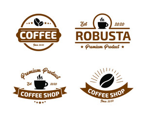Vintage Coffee Logo Pack Minimalist Design