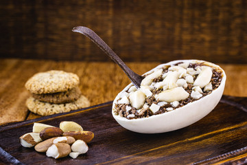 spoon easter egg, made in brazil. Vegan dessert without sugar, 