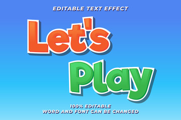 Play Game text style effect Premium Vector