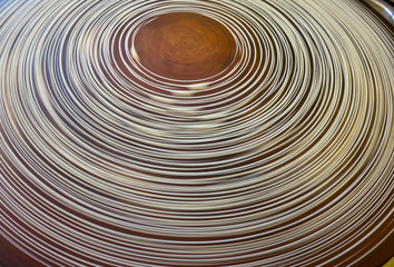 Kunafeh Being Made on a Spinning Wheel