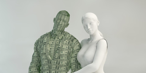 Obraz premium Materialistic Woman