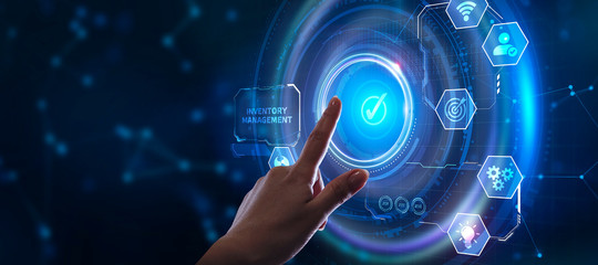 Business, Technology, Internet and network concept. Enterprise Resource Planning  Corporate Company Management