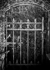 old iron gate