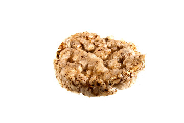 dry bread isolated on white background