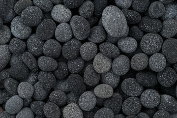 texture pile of black stones