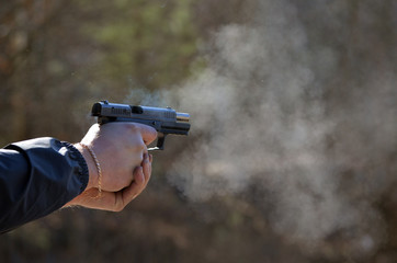 Unformal shooting range near Kiev. Former Soviet military base.Kiev Region, Ukraine