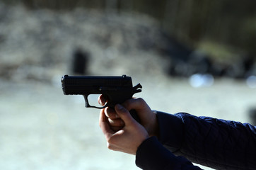 Unformal shooting range near Kiev. Former Soviet military base.Kiev Region, Ukraine
