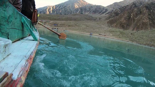 Boating paddles in lake saiful malook Naran Valley Pakistan Mansehra KPK