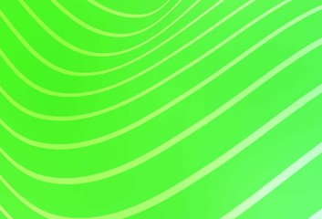 Light Green vector template with abstract ribbons. A vague circumflex abstract illustration with gradient. The best blurred design for your business.