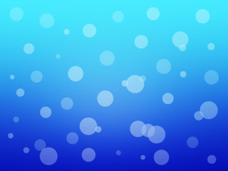 Blue abstract background with polka dots.
