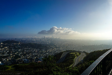 San Francisco city from tween peaks 