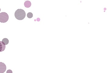 Light Pink vector template with circles.