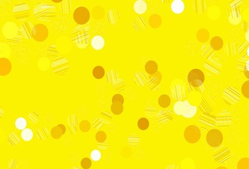 Light Yellow vector backdrop with dots.