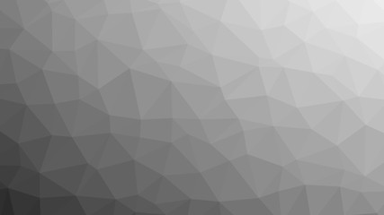 Black and white polygon pattern. Low poly design