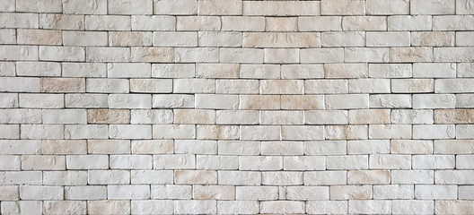 Fototapeta premium Seamless Brick Pattern, white brick wall texture for background