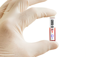 Positive COVID-19 test. Coronavirus outbreak around the world