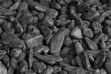 Dark stone river texture background, Close up surface of rock