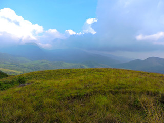 Fototapeta premium lake near hill