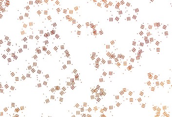 Light Red vector texture with colored lines, dots.